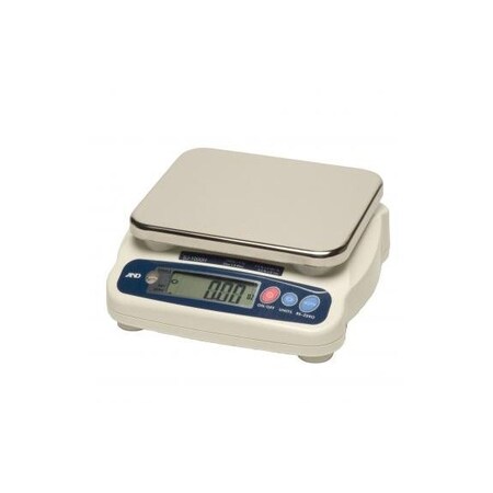 A&D Washdown Bench Scale with Bluetooth, 66 lb x 0.002 lb / 30 kg x 1 g SJ-30KWP-BTF
