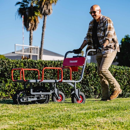 Tomahawk Power Electric Track Cart 330 lbs Load Capacity Battery Powered Utility Cart with Rubber Tread TXKART150