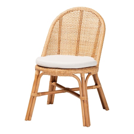 Bali & Pari Daniela Bohemian Light Honey Rattan Dining Chair 252-13954-ZORO