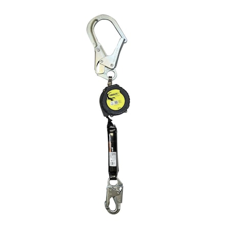 Miller Single Web Personal Fall Limiter with Steel Locking Rebar Hook and Steel Locking Snap Hook MTL-OHS1-71/9FT