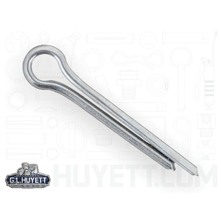 Huyett Cotter Pin, Zinc Plated Carbon Steel, 0.047 in Dia x 0.312 in Effective Length CP-046-0312