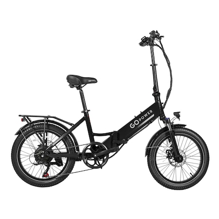 Gopowerbike GoPlus Folding Electric Bike, Black BK49BLK