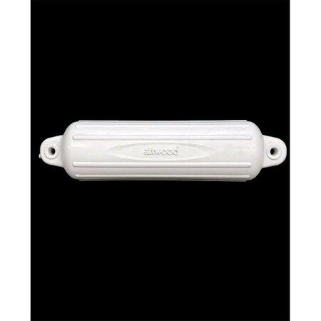 Attwood 9355D1 5 x 22 in. Softside Oval Boat Fender, White A7J-9355D1