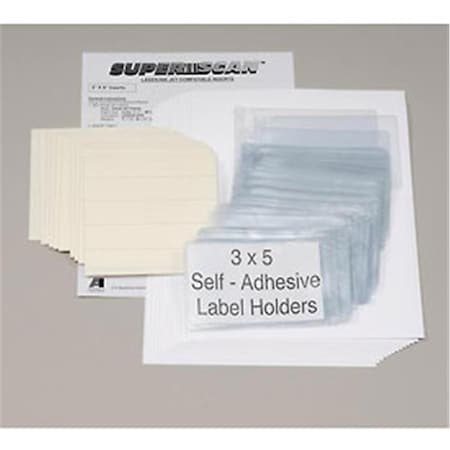 Aigner Index Magnetic Label Holder, 5 x 3 in. - 50 Piece, 50PK APX-35M