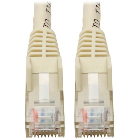 Eaton Tripp Lite Series Cat6 Gigabit Snagless Molded UTP Ethernet Cable RJ45 M/M, PoE, White, N201-06N-WH