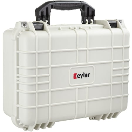 Eylar Standard 16in Gear, Equipment, Hard Camera Case Waterproof with Foam White SA00035-WHI