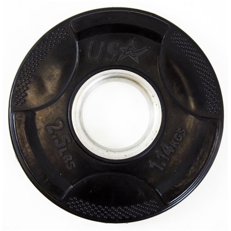 Troy Barbell 2.5 lbs USA Rubber Grip Plate GP-002R