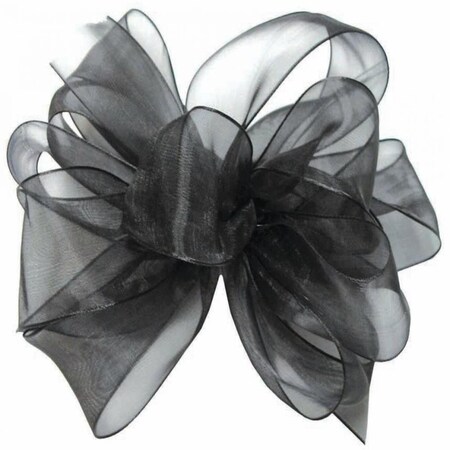 Mdr Trading AI-189326-Q02 0.63 in. x 100 Yards Black Chiffon Ribbon - Set of 2 AI-189326_Q02