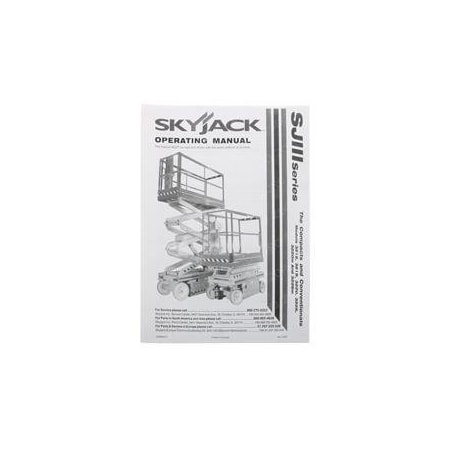 Skyjack REPLACEMENT MANUAL OPERATING SJIIIB/D/E 129918