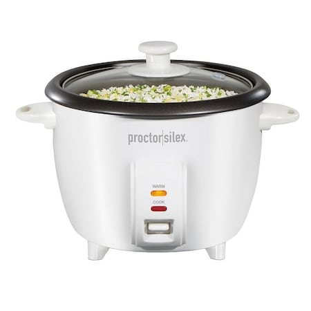 Proctor-Silex 37533 Rice Cooker, 10 Cups Capacity, White 37533PS