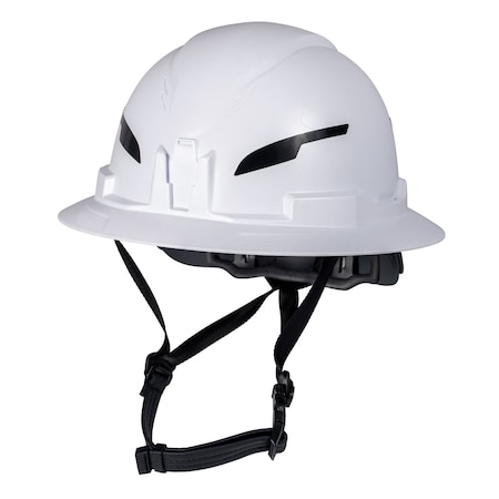 Klein Tools Class E Type-2 Hard Hat, Non-Vented Full Brim, Strap, White, can only 60400T2CND