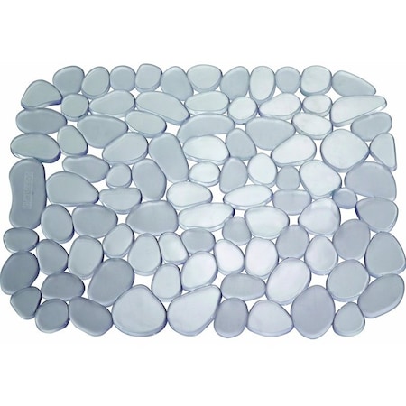 Idesign Sink Mat, 10-3/4 in L, 12-1/2 in W, PVC, Graphite 60063