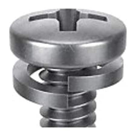 #4-40 x 7/16 in Phillips Pan Machine Screw, Passivated 18-8 Stainless Steel, 25 PK