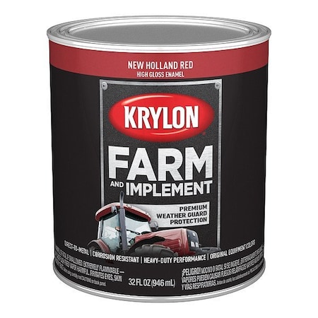 Krylon Acrylic Coating, High Gloss, New Holland Red K02035008