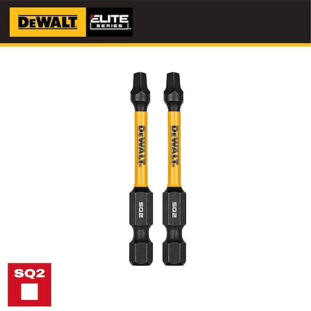 Dewalt Torsion Bit, PH2, Impact Rated, S2 Steel DWAF2SQ2IR2
