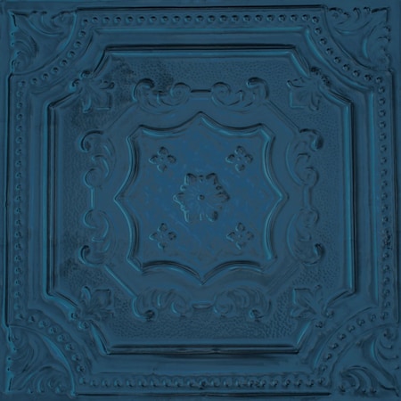 Shanko All Day Tony Pattern 612 Midnight Blue Surface Mount Powder Coated Standard Ceiling Tiles, 6PK ADT612-NU-STD-MIDB-6