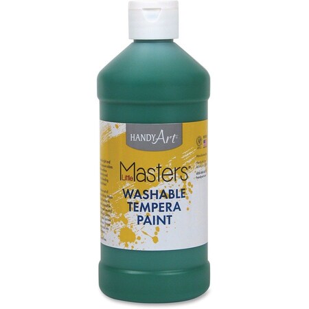 Handy Art Little Masters Washable Tempera Paint, Green, 16 oz., 6PK 211745