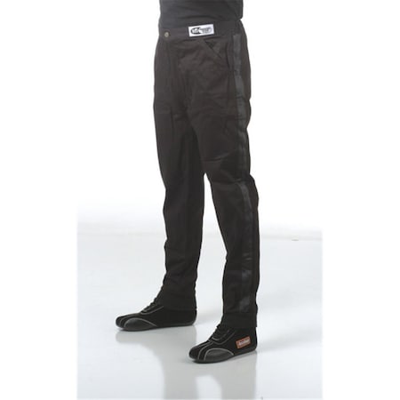 Racequip 112005 SFI-1 1-L Black Driving Pants, Large RQP-112005