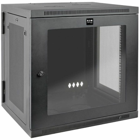 Eaton Tripp Lite Series SmartRack 12U UPS-Depth Wall-Mount Small Rack Enclosure, Clear Acrylic SRW12USDPG