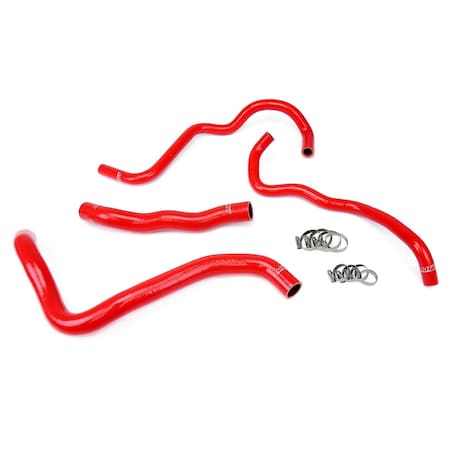 Hps Performance High Temp Reinforced Silicone Radiator and Heater Coolant Hose Kit, Red,  57-1388-RED