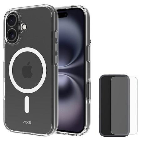 Axs Ultra Clear Magsafe Case With Armorglass Pack For Apple Iphone 17 - Clear VAIUMP3380