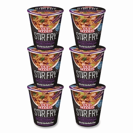 Nissin Cup Noodles Stir Fry, Teriyaki Chicken, 3 oz Cup, 6PK NIS42405