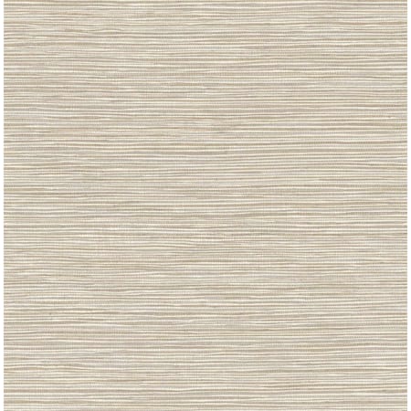 Advantage Alton Taupe Faux Grasscloth Wallpaper 4125-26715