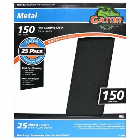 Defenseguard 9 x 11 in. 150 Grit Emery Sandpaper DE3300022