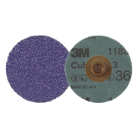 3M Cubitron Quick-Change Disc, Ceramic, 4 in Dia., PK25 7100332351