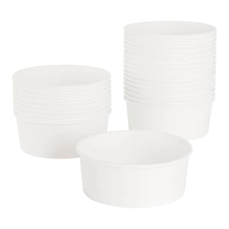 Karat Food Bucket, 32 oz, 6.5in. Dia x 2.4in.h, White, Paper, 360PK FP-PSB32