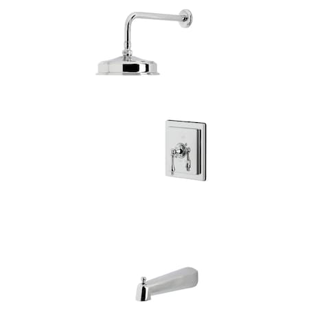 Kingston Brass Single-Handle Pressure Balanced Tub and Shower Faucet, Polished Chrome KB5891AL
