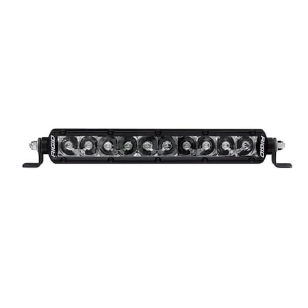 Rigid Ind LIGHT BAR 10 Inch Length 61 Watt 436 Amp Draw Spot Beam 7920 Raw Lumens Clear Bulb 910213BLK