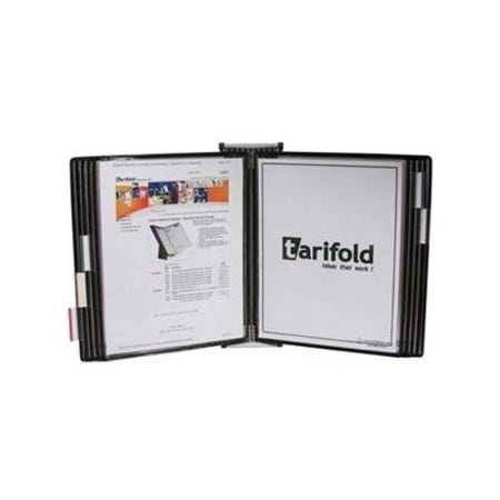 Tarifold Document Wall Display Unit, 10 Black Pock W271