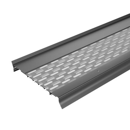 Waterlock Goldguard 5" K-Style & Box Gutters Aluminum/SS Gutter Guard, Dark Gray, 25ft WG-5KS-025-DGR
