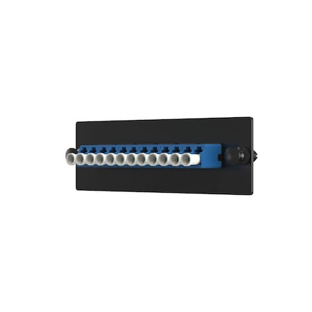 Panduit Fiber Optic Adapter Panel, 1.39 in FAP12WBULCZ