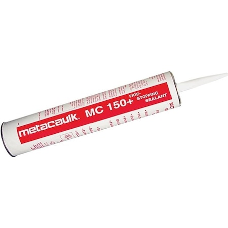 Rectorseal Metacaulk MC 150+ Series Firestop Sealant, Red, 40 to 120 deg F, 10.3 oz Cartridge 66648
