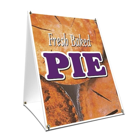 Signmission Fresh Baked Pie, 36 Inch x 24 Inch A-frame Yard Sign, Plastic Sign SBC-2436-Fresh Baked Pie