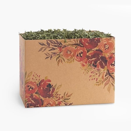 Nashville Wraps Romantic Blooms Basket Boxes, Large, 10.25x6x7.5, 6PK RBLL
