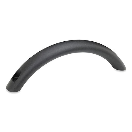 J.W. Winco Pull Handle, Black, Aluminum, 6 13/32 in L 20W192D19K