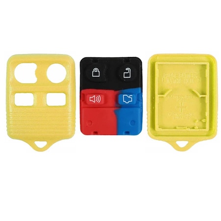Aks Keys 2004 - 2011 Yellow Ford Remote Shell 4B RS-FORD-32