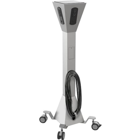 Mooreco Desktop Charger, 17-1/2" D, Steel, Platinum 27735