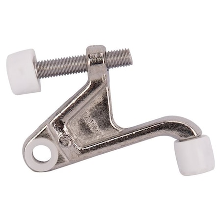Prosource Heavy-Duty Hinge Pin Door Stop, 2-3/4 in Projection, Die-Cast Zinc & Plastic, Chrome H20-B032C-PS