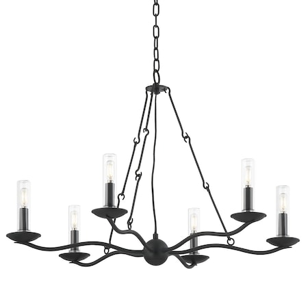 Troy Lighting Sawyer 6 Light Exterior 36 In. Forged Iron F6307-FOR