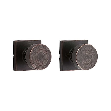 Kwikset Door Knob Lockset, 1 3/8-1 3/4" Thick 720PSK-SQT-11P-6AL-RCS
