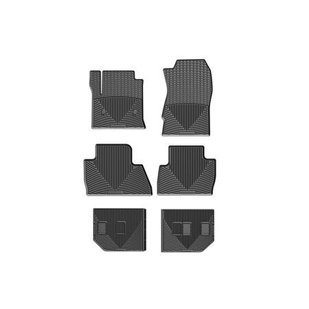 Weathertech Black, Front and Rear All Weather Floor Mats W309-W324