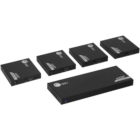Siig 1X4 4K 60HZ HDMI SPLITTER OVER CAT6 EXTENDER WITH LOOPOUT, IR, ARC & RS-232 CE-H27A11-S1