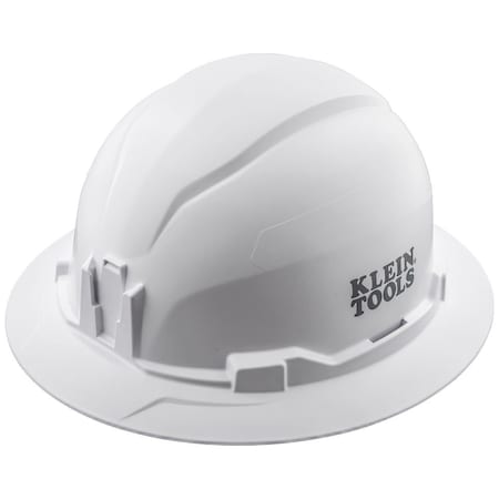 Klein Tools Hard Hat, ABS, Polycarbonate, 4 Point Ratchet with Pivot, Type 1, Class E, White 60400