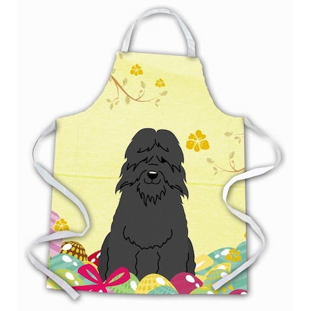Carolines Treasures Easter Eggs Bouvier Des Flandres Apron BB6074APRON