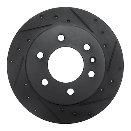 Dynamic Friction Co DFC Brake Rotor - Drilled and Slotted - Black 633-63175R