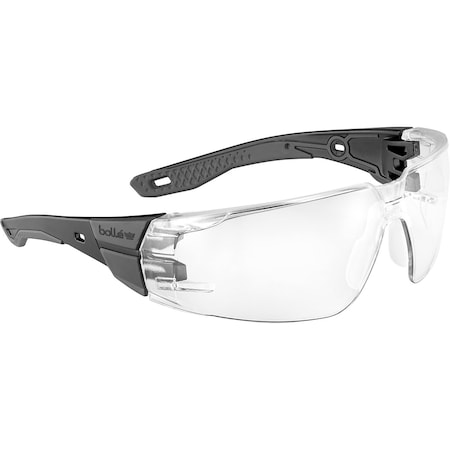 Bolle Safety Safety Glasses, M/L, Clear Lens RUSPMN13U
